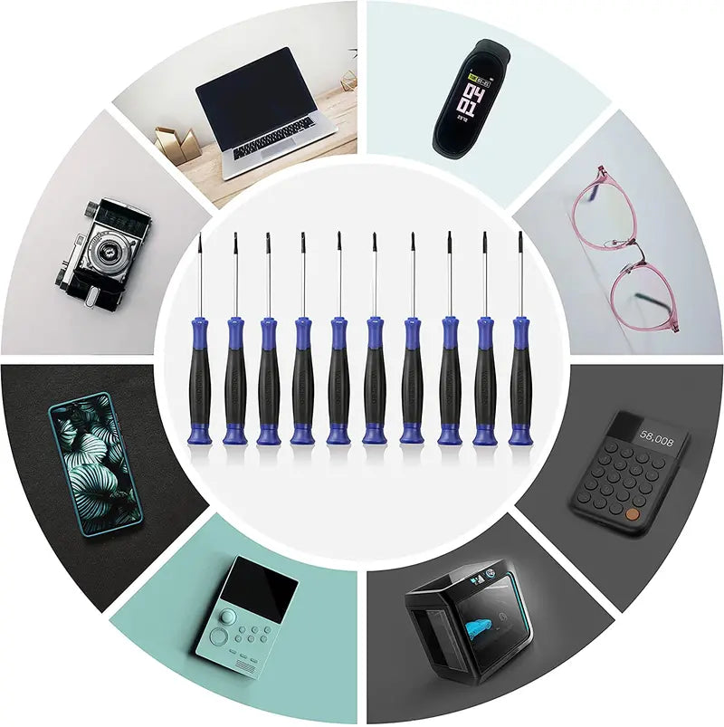 WORKPRO 10-Piece Precision Screwdriver Kit  Compact Repair Set with Protective Pouch