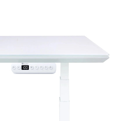 Bureau assis debout avec plateau en verre - DYNAMIC EXECUTIVE