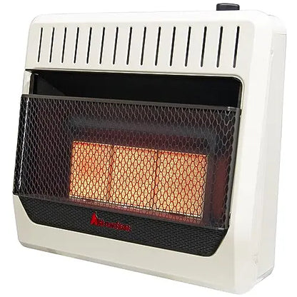 HearthSense IR26T-BB Ventless Dual Fuel Infrared Space Heater with Thermostat Control