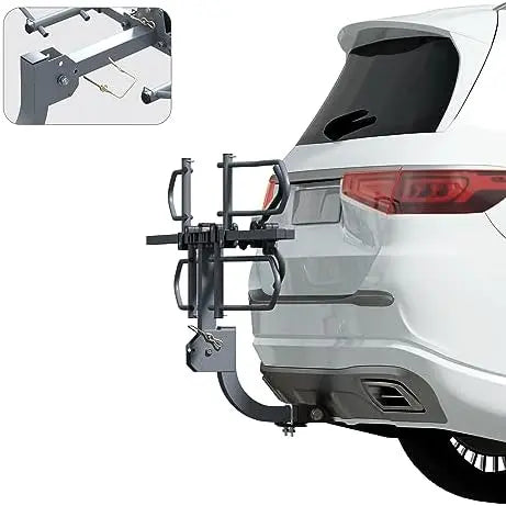 WILDROAD 2-Bike Hitch Rack, Wobble-Free Smart Tilting, Foldable, 180 lbs Capacity, Fits 2″ Receiver, E-Bike & Fat Tire Compatible