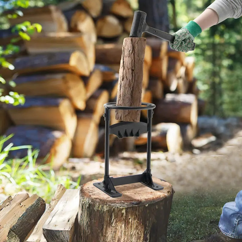High-Carbon Steel Manual Firewood Kindling Splitter