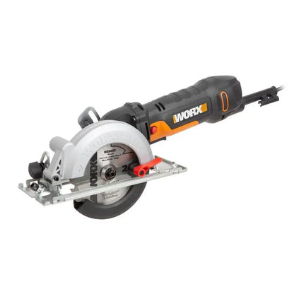 Worx WorxSaw WX439L 4.5 Amp Compact Circular Saw, 4-1/2″ Blade, One-Hand Operation