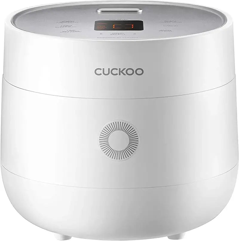 CUCKOO 6-Cup Micom Rice Cooker with Nonstick Inner Pot and Smart Cooking Technology — White Finish