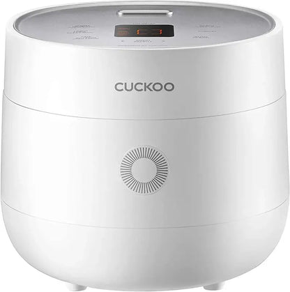 CUCKOO 6-Cup Micom Rice Cooker with Nonstick Inner Pot and Smart Cooking Technology — White Finish