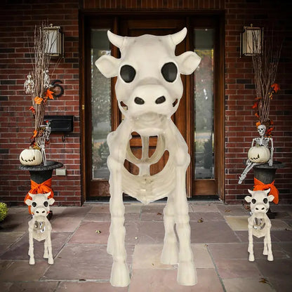 2023 Cow Skeleton Prop  Realistic Halloween Yard Decoration