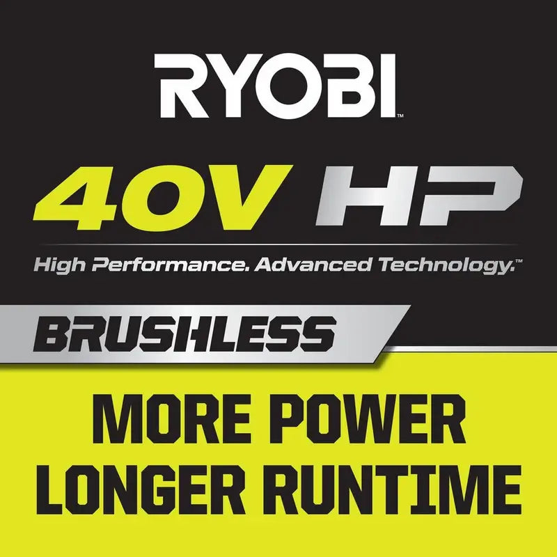 RYOBI 40V HP Brushless Cordless Earth Auger with 8 in. Bit with 4.0 Ah Battery and Charger RY40710