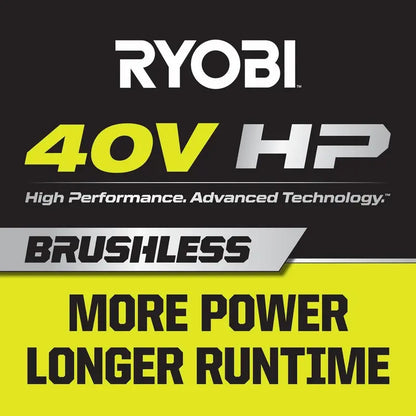 RYOBI 40V HP Brushless Cordless Earth Auger with 8 in. Bit with 4.0 Ah Battery and Charger RY40710
