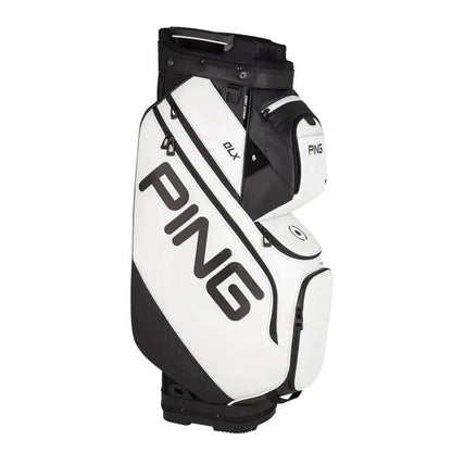 DLX Cart Bag  Sleek White Golf Bag Designed for Push & Ride Carts
