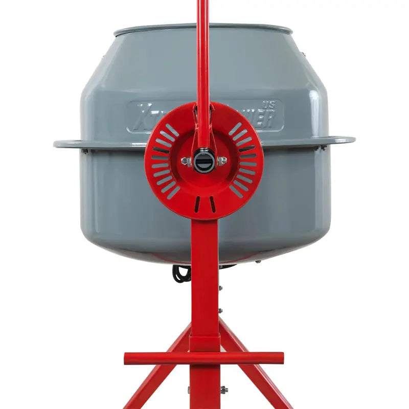 Portable 4-Cubic-Foot Electric Cement Mixer  500W Mortar & Concrete Mixing Tool