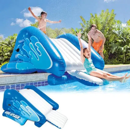 2025 Intex Kool Splash Inflatable Water Slide  Family-Friendly Backyard Splash Feature