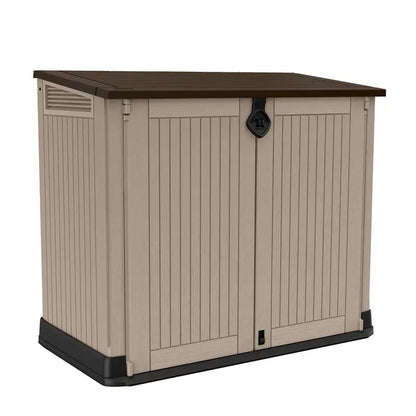 Keter Store-It-Out Midi 30-Cubic-Foot All-Weather Resin Storage Shed in Beige
