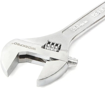 WORKPRO 4-Piece Forged, Heat-Treated Adjustable Wrench Set