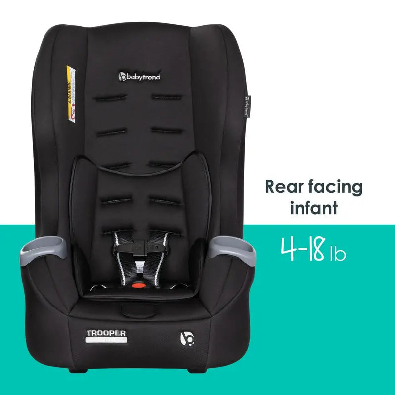 Baby Trend Trooper 3-in-1 Convertible Car Seat  All-Stage Safety Seat in Desert Black