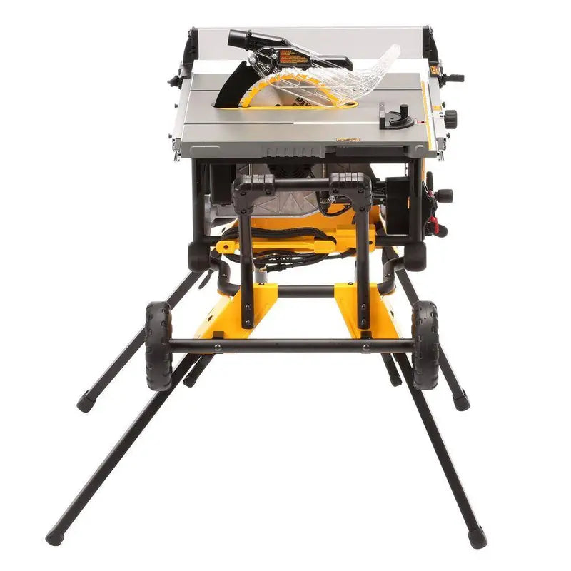 DEWALT DWE7491RS 10-Inch Job Site Table Saw — 15-Amp Motor with Integrated Rolling Stand