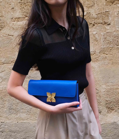 Hortensia Clutch | Bleu Roi