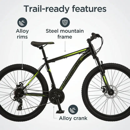 Schwinn Sidewinder Men’s 26-Inch 21-Speed Mountain Bike in Black