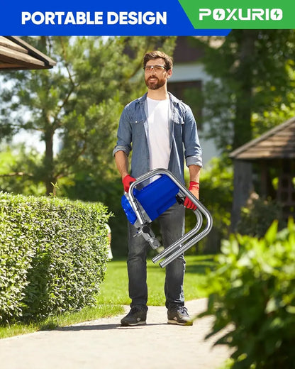 POXURIO 1200W Airless Paint Sprayer  High-Pressure (3300 PSI) Electric Coating System for Smooth, Professional Finishes