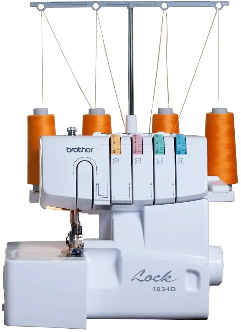 Juki 1034D Heavy-Duty Serger  Metal Frame, 1300 SPM, Trim Collector, 3 Feet Included