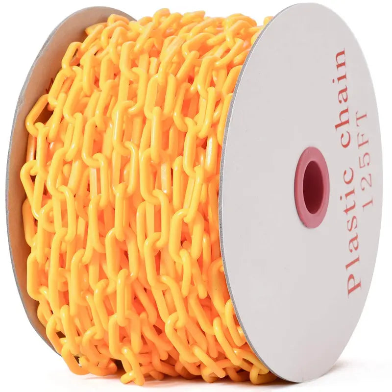 125-Foot Plastic Safety Chain Barrier for Crowd Control