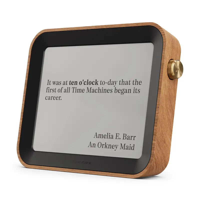 Author Clock  Large Format Literary-Themed Wall Clock