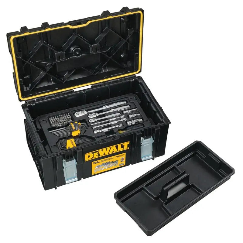 DEWALT Mechanics Tool Set (226-Piece) with TOUGHSYSTEM 22 in. Medium Tool Box DWMT45226H