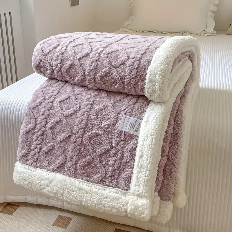 All-Season Reversible Throw Blanket for Living Room & Bedroom