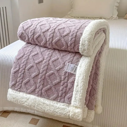 All-Season Reversible Throw Blanket for Living Room & Bedroom