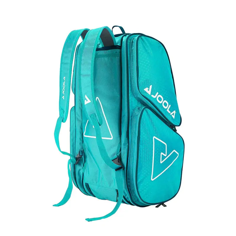JOOLA Tour Elite Pro Pickleball Bag  Turquoise and Teal Multi-Compartment Sport Duffel