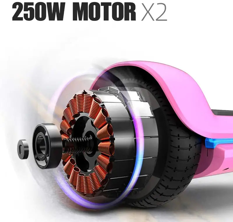 6.5-Inch Smart Hoverboard with Bluetooth Speaker, App Control & UL2272 Certification