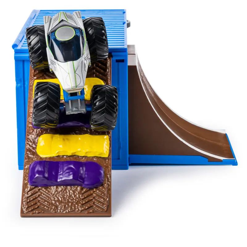 Monster Jam, Ship It and Flip It Transforming Playset with Exclusive 1:64 Scale Die-Cast Monster Jam Truck