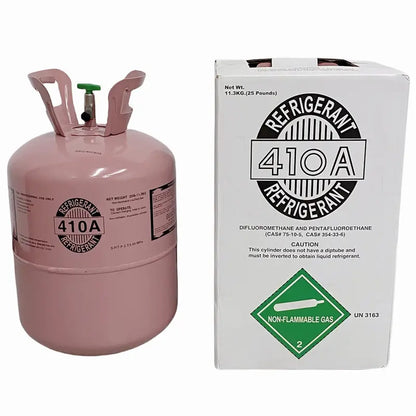 25 lb R410A Refrigerant Gas Canister for Air Conditioning & Heat Pump Systems