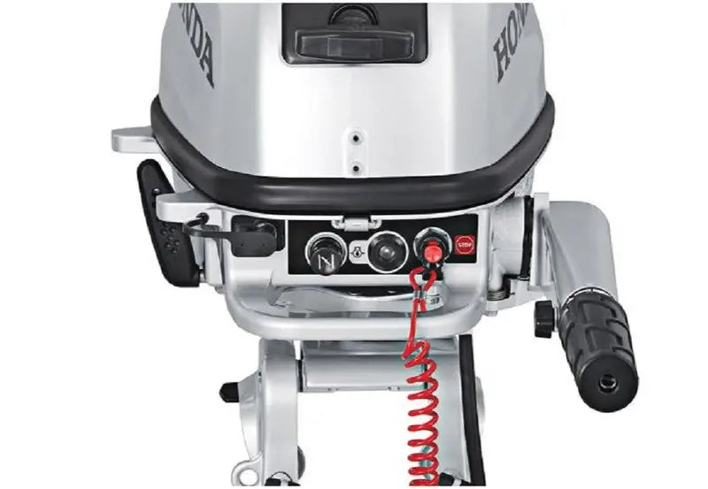 5HP Outboard Motor with Tiller Control  20-Inch Shaft, Compact Marine Propulsion
