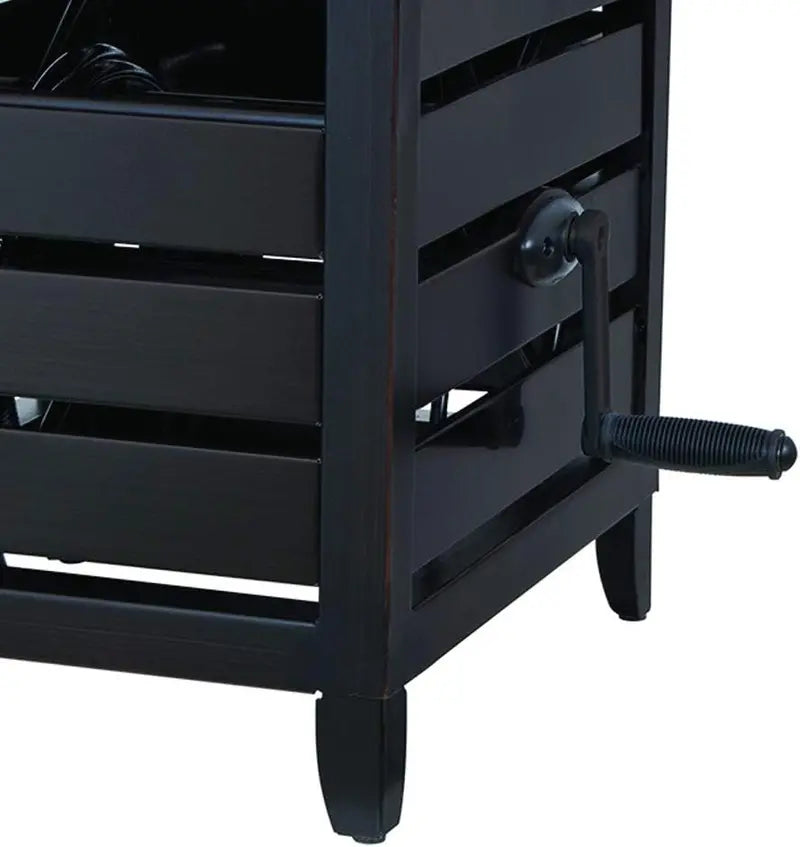 Ames NeverLeak 150-Foot Weather-Resistant Hose Cabinet with Auto-Track Reel  Black