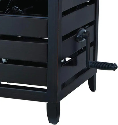 Ames NeverLeak 150-Foot Weather-Resistant Hose Cabinet with Auto-Track Reel  Black