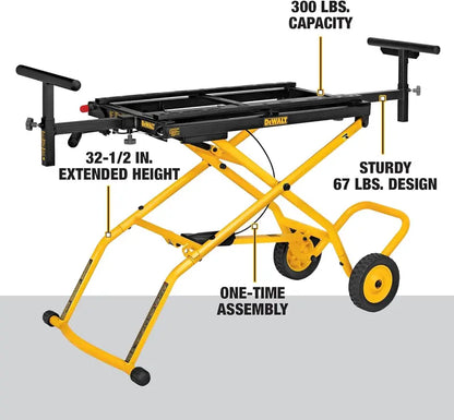 DEWALT DWX726 Miter Saw Stand with Mobility Wheels  Yellow Frame