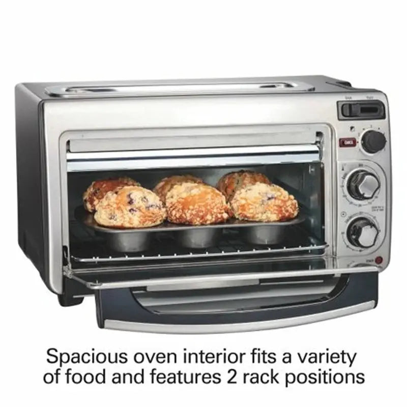 Hamilton Beach 2-in-1 Countertop Oven & Toaster Combo (Model 31156)