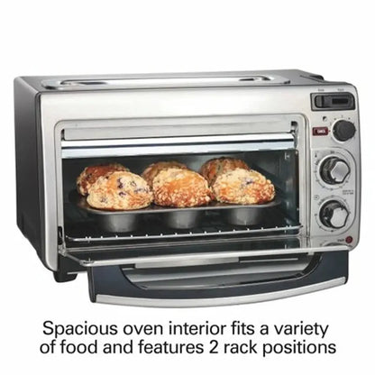 Hamilton Beach 2-in-1 Countertop Oven & Toaster Combo (Model 31156)