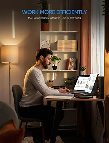ARZOPA 15.6-Inch Portable USB-C & HDMI Monitor  FHD 1080P Display with HDR and Eye Protection