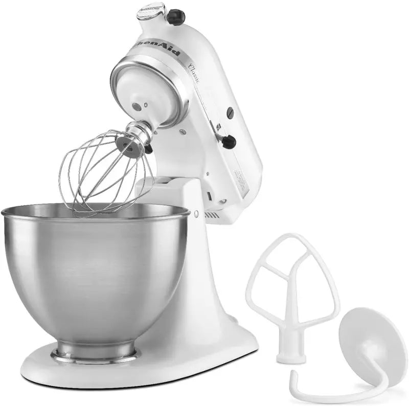 KitchenAid Classic 4.5-Quart Tilt-Head Stand Mixer — K45SS Model in Onyx Black, Trusted Home Baking Essential