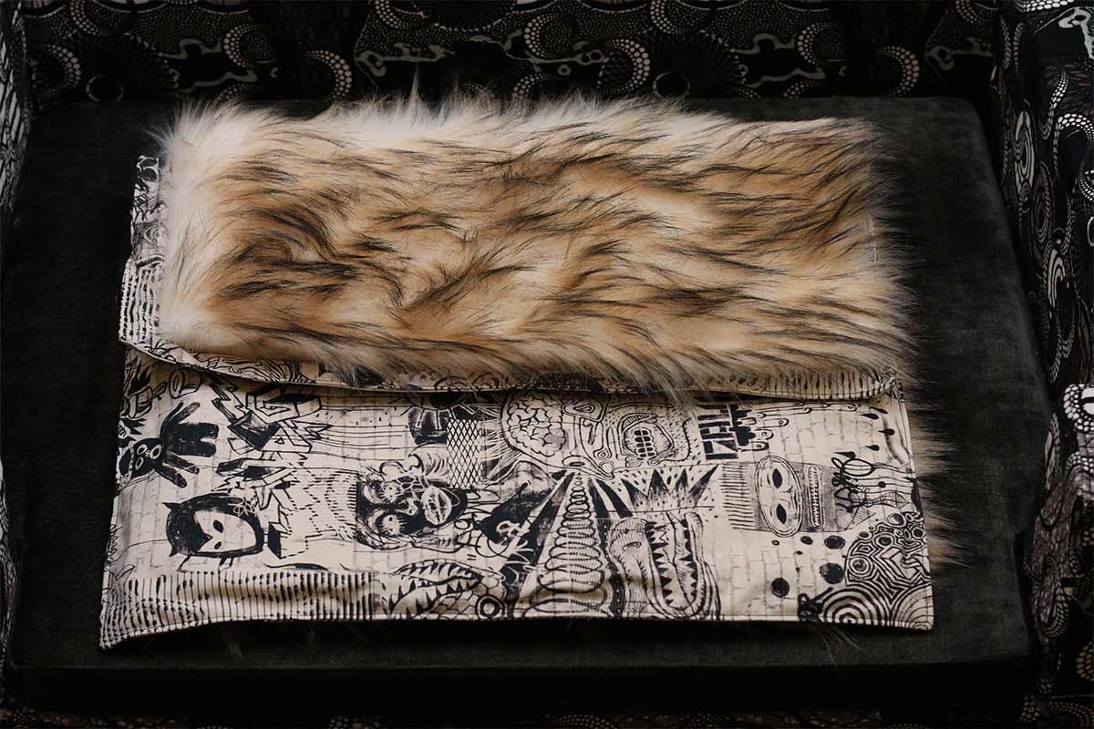 Couverture pour chat « Metis » Art - Tissu Jean-Paul Gaultier