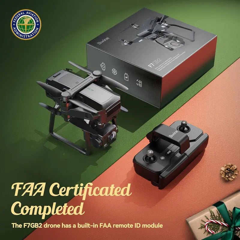 Professional 4K GPS Drone for Adults  3-Axis Gimbal, 2-Mile Range, 75-Min Flight Time, Triple Battery Kit