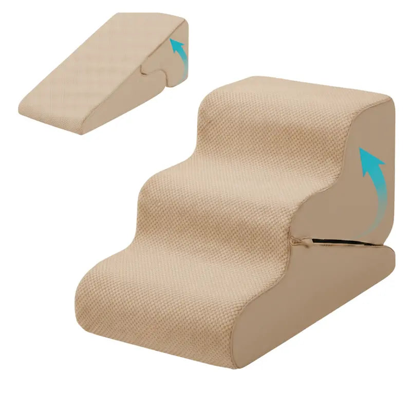 Convertible Pet Stair-Ramp Combo for Small Dogs  Foldable 2-in-1 Design