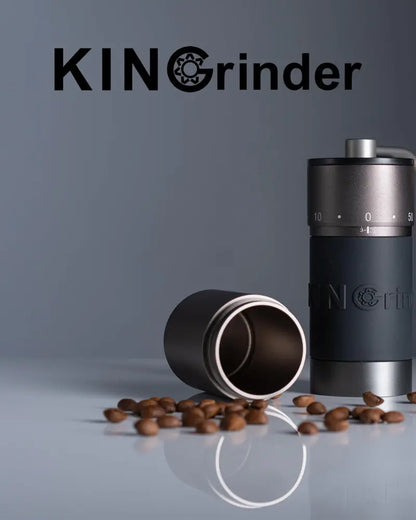KINGrinder K6 Manual Coffee Grinder  Precision Burr Mill with Ergonomic Straight Handle