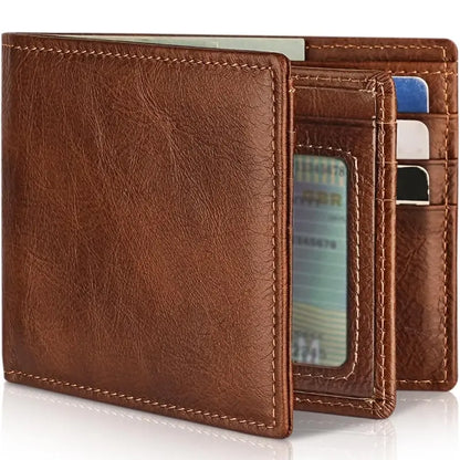 RFID-Blocking Bifold Wallet for Men  Slim &amp; Secure Card Storage