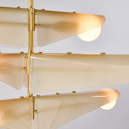 Sycamore Chandelier 3 Tiers in Dusk Pink