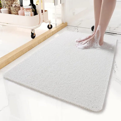 Non-Slip Shower Mat with Quick-Drain Texture and Secure Grip