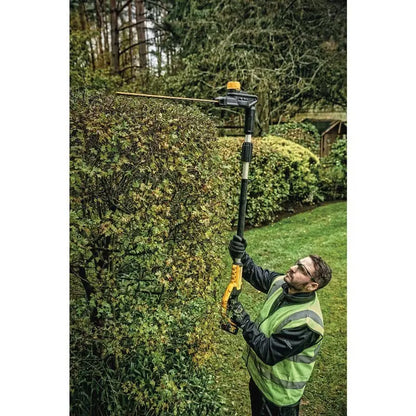 DEWALT 20V MAX Cordless Battery Powered Pole Hedge Trimmer Kit with (1) 4Ah Battery, Charger & Accessories DCPH820M1