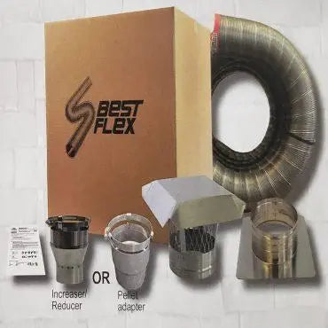 25-Inch Chimney Pipe Kit  Compatible with HP22I and HP22I-SS Pellet Stoves