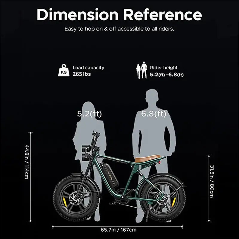 AKEZ 1000W Fat-Tire Electric Bike  UL-Certified All-Terrain Ebike with 94-Mile Range
