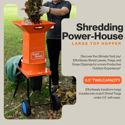 SuperHandy GUO056 Heavy-Duty Electric Shredder & Garden Mulcher
